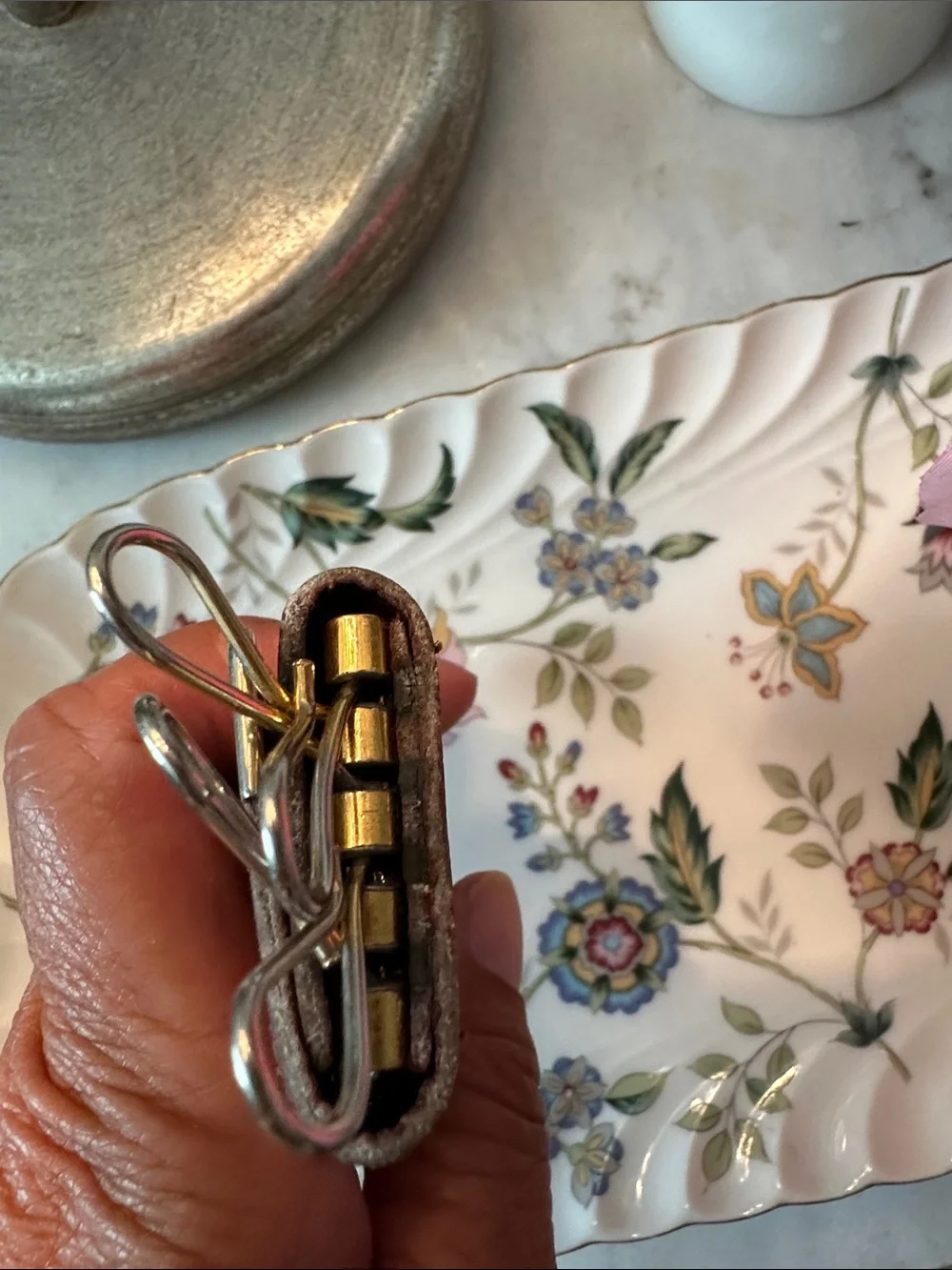 Vintage Cartier Burgundy Leather Key Holder